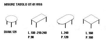 TAVOLO WSS Piero Lissoni Line di tavoli da riunione e ufficio di design che ben si adatta alle varie situazioni di arredo.
I tavoli hanno gamba cilindrica in metallo color alluminio,bianco o canna di fucile.Per le dimensioni vedi foto n. 1 e n. 2
I prezzi indicati si riferiscono alla versione con piano in laminato spessore 15 mm.I tavoli con piano in legno costano dal 25% al 45% in più a seconda delle dimensioni. 
Per altre misure o materiali chiedere una quotazione personalizzata.